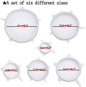 6pck Silicone Food Lids